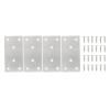 ULIFESTAR Stainless Steel Repair Plates, Flat Straight Brackets for Wood Furniture, Shelves and Cabinets, with Screws, 4-Pack view 1