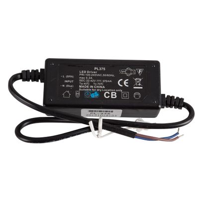 Mextronic LED Constant-Current Driver, 100–240V AC, 375mA, 32–42V