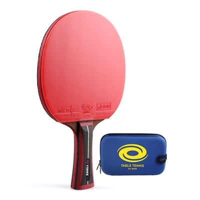 SGAIYUNRT 13-Star Table Tennis Paddle, 5-Ply Wood and 2-Ply Carbon, Long Handle