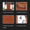 Outdoor Recycling Bin, Double-Compartment Round Bin with Wood-Grain Finish view 3