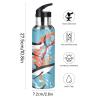 Vnurnrn Sea Fish Shark Algae Water Bottle with Straw, 600 mL view 2