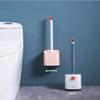 QYRKYP Quick-Drying Silicone Toilet Brush and Holder, White view 2