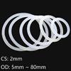 GatherTOOL 10-Piece White Silicone Ring Gasket, 2 mm Cross-Section, 40–80 mm OD, Washing Machine Rubber Silicone O-Ring (Size: OD 50 mm, CS 2 mm) view 2