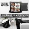 Print Royal Personalized Satin Photo Cushion with 3 Photos – “Lucky to Have a Godmother Like You” – Includes Filling view 2