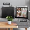 Print Royal Personalized Satin Photo Cushion with 3 Photos – “Lucky to Have a Godmother Like You” – Includes Filling view 4