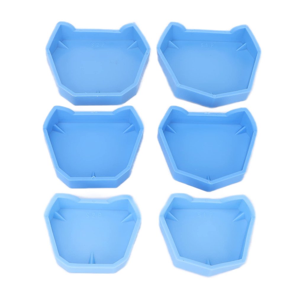 Gypsum Model Base, 6-Piece Flexible Silicone Dental Lab Model Base