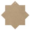 MDF Wood Star, 8-Pointed, with 1 Hole – DIY Décor, 5–50 cm view 1