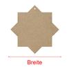 MDF Wood Star, 8-Pointed, with 1 Hole – DIY Décor, 5–50 cm view 3