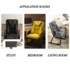 Indoor Lounge Chair with Armrests and Adjustable Backrest, Light Gray view 2