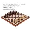 ZAW Folding Wooden Chess Set with Storage Compartment, 36 cm view 2
