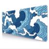LTHAOGUO Large Japanese Wave Mouse Pad, Blue and White, XL view 1