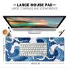 LTHAOGUO Large Japanese Wave Mouse Pad, Blue and White, XL view 2