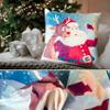 ANRO Christmas Santa Selfie Cushion Cover 45 × 45 cm with Filling view 2