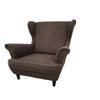 MartHome USZAK Scandinavian Lounge Chair, Brown A5 view 1