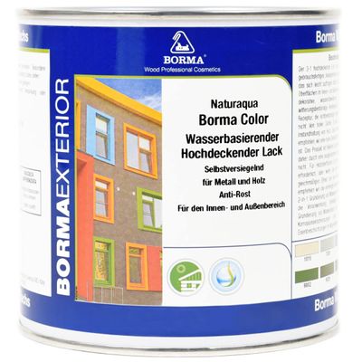 High-Coverage Water-Based Paint, 125 ml, Gray-White RAL 9002, Glossy