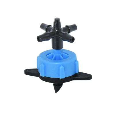 8 L/h Dripper Arrow Connectors, 4-Way Cross Fittings for Drip Irrigation, 50 Pieces