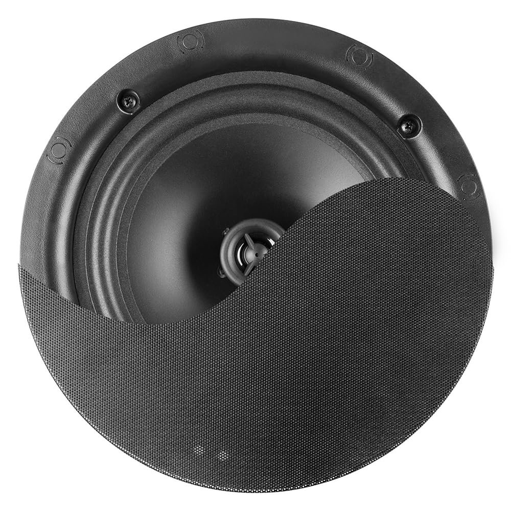 Power Dynamics NCSS6B 6.5" 2-Way 30W In-Ceiling Speaker, Black