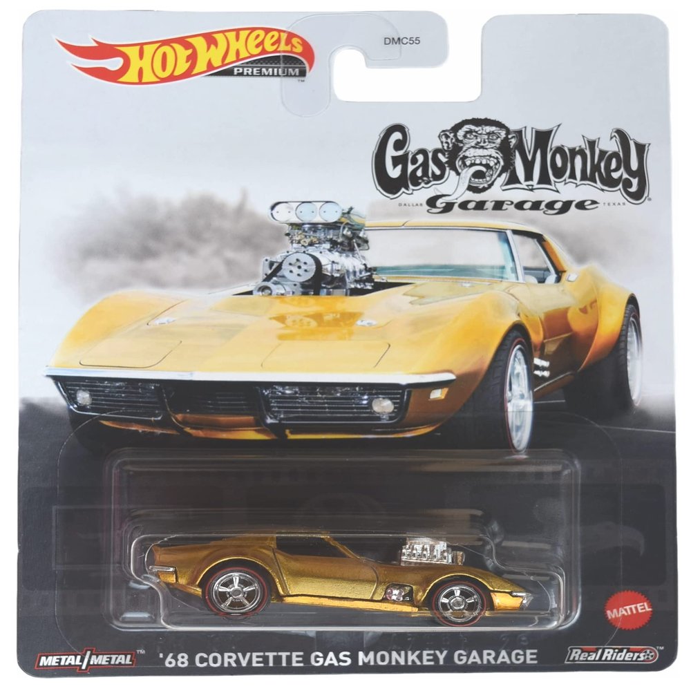 Hot Wheels '68 Corvette Gas Monkey Garage, 1:64 Scale