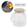 600 ml Heat-Resistant Glass Teapot with Wooden Lid view 2