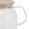 600 ml Heat-Resistant Glass Teapot with Wooden Lid view 3