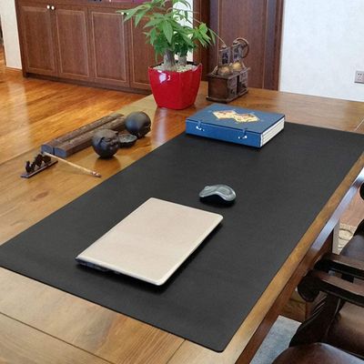 DIESZJ Large Leather Mouse Pad Desk Mat, Black, 60 x 120 cm