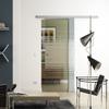 Glass Sliding Door 1025 x 2050 mm, Horizon Design, Sadora SlimLine Complete Set with Track and Open Shell Handles view 1