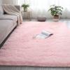 CHBIN Faux Fur Shaggy Rug 120 x 160 cm, Imitation Wool, Super Soft, Cozy, Pink view 1