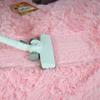 CHBIN Faux Fur Shaggy Rug 120 x 160 cm, Imitation Wool, Super Soft, Cozy, Pink view 4