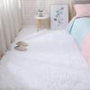 CHBIN Long-Pile 100 x 100 cm Faux Sheepskin Rug, Soft, Non-Slip, White view 3