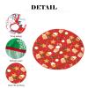Mateju Round Felt Christmas Tree Skirt, Gingerbread, 48 in view 3