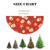 Mateju Round Felt Christmas Tree Skirt, Gingerbread, 48 in view 4