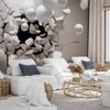 decomonkey 3D Effect Photo Wallpaper, 450 x 315 cm, XXL Abstract Spheres, Non-Woven view 3