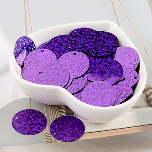 YUOYU Multicolor Flat Round Sequins, 6–50 mm, 10 g