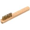 Klingspor BHZ 600 Spark Plug Brush, 3 Rows, 45 x 17 x 145 mm, Wooden Handle, 0.17 mm Stainless Steel, 25-Pack view 1
