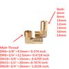 Mdingbao Brass Hose Barb Elbow, 6–16 mm to 1/8"–1/2" BSP Male Thread Adapter view 3