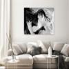 B&D XXL Abstract Couple Faces Canvas Wall Art for Bedroom or Living Room view 2