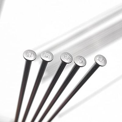 DawnDream 16 Bicycle Spokes, 14 g, 2.0 mm Diameter, Stainless Steel, with Nipples, 294 mm