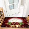 JLCP Christmas Door Mat, Red, Non-Slip, Water-Absorbent, Washable, 23.6 x 35.4 in view 2