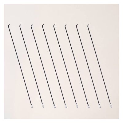 DawnDream 36-Piece 254 mm 14G J-Bend Bicycle Spokes with Nipples, Black