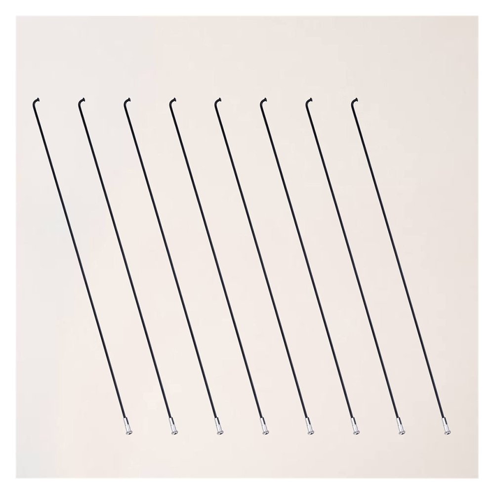 DawnDream 36-Piece 254 mm 14G J-Bend Bicycle Spokes with Nipples, Black