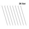 DawnDream 36-Piece 254 mm 14G J-Bend Bicycle Spokes with Nipples, Black view 2