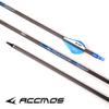 ACCMOS 29-Inch Carbon Arrows, Spine 300, 6.2 mm ID, Blue Explosion-Proof Ring, 12-Pack view 3