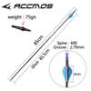 ACCMOS 29-Inch Carbon Arrows, Spine 300, 6.2 mm ID, Blue Explosion-Proof Ring, 12-Pack view 4