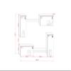 Furnitech Living Room Wall Unit with White LED, Shelves and TV Cabinet (AN57N-21WB-HG4-1A) view 2