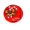 Treer Christmas Round Tablecloth, Washable 100% Polyester, Water- and Stain-Resistant, 90 cm view 2