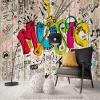 FRTMSticker 3D Self-Adhesive Graffiti Music Wall Mural, 200 x 100 cm view 2