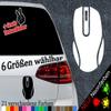 Funny Gaming Mouse Sticker – 6 Sizes, 21 Colors view 2