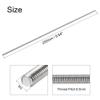 sourcing map 5-Pack M3 x 250 mm Fully Threaded Rods, 304 Stainless Steel, Right-Hand Thread, 0.5 mm Pitch view 3