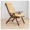 DUNAKE Mid-Century Modern Folding Lounge Chair with Cushion view 1