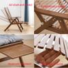 DUNAKE Mid-Century Modern Folding Lounge Chair with Cushion view 4